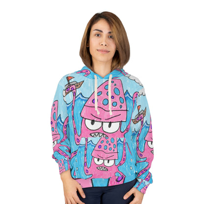 The Kraken Octopus Clean Graphic AOP Unisex Pullover Hoodie