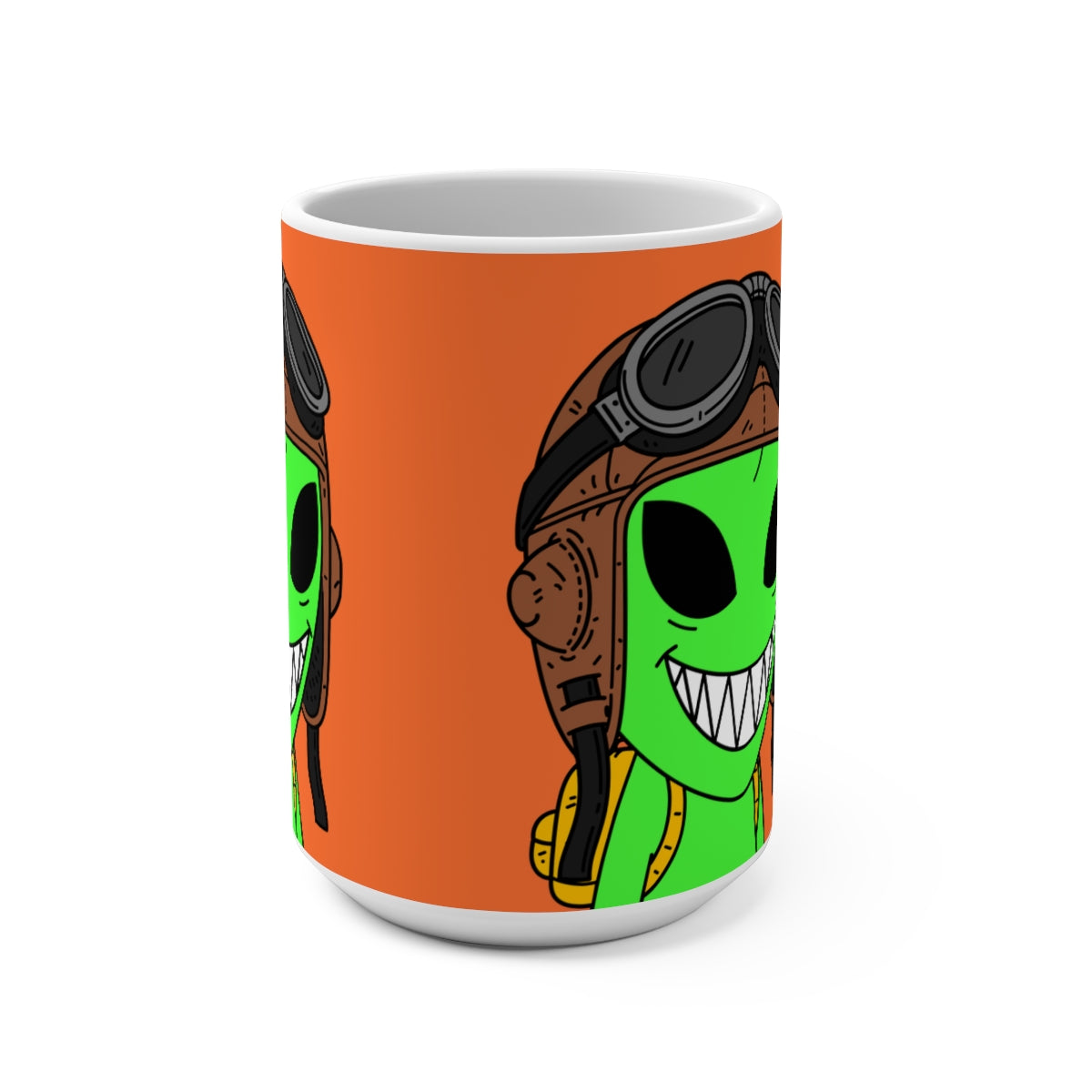 Aviator Space Force UFO Pilot Alien Flyer Mug 15oz