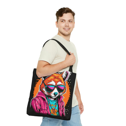 Red Panda Pop Culture Anime Cartoon Graphic Tote Bag (AOP)