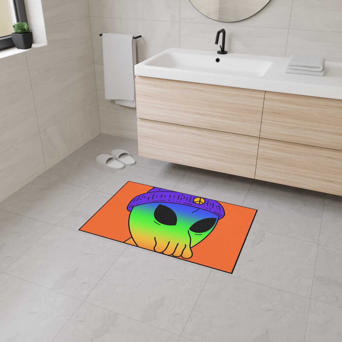 Peace Alien Pride Heavy Duty Floor Mat