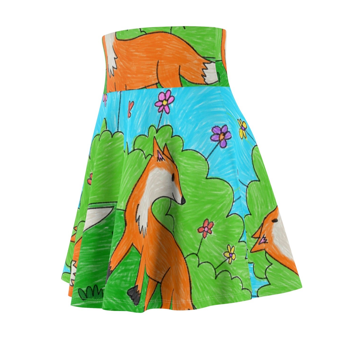 Fox Woodland Animal Foxy レディース スケーター スカート