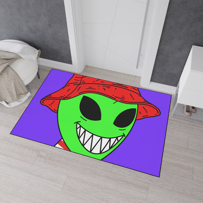 Smile Happy Happiness Alien Alfombra de piso resistente