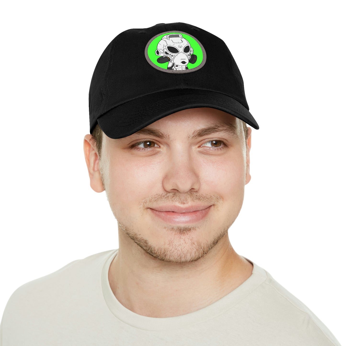 Alien LOL Visitor Dad Hat with Leather Patch (Round)