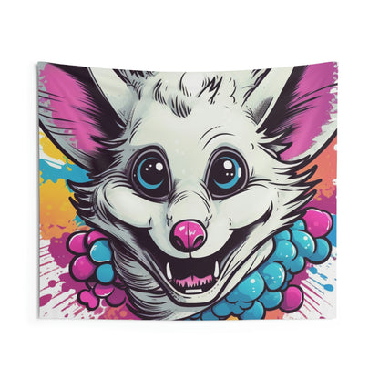 Opossum Animal Creature Anime Character Animation Indoor Wall Tapestries