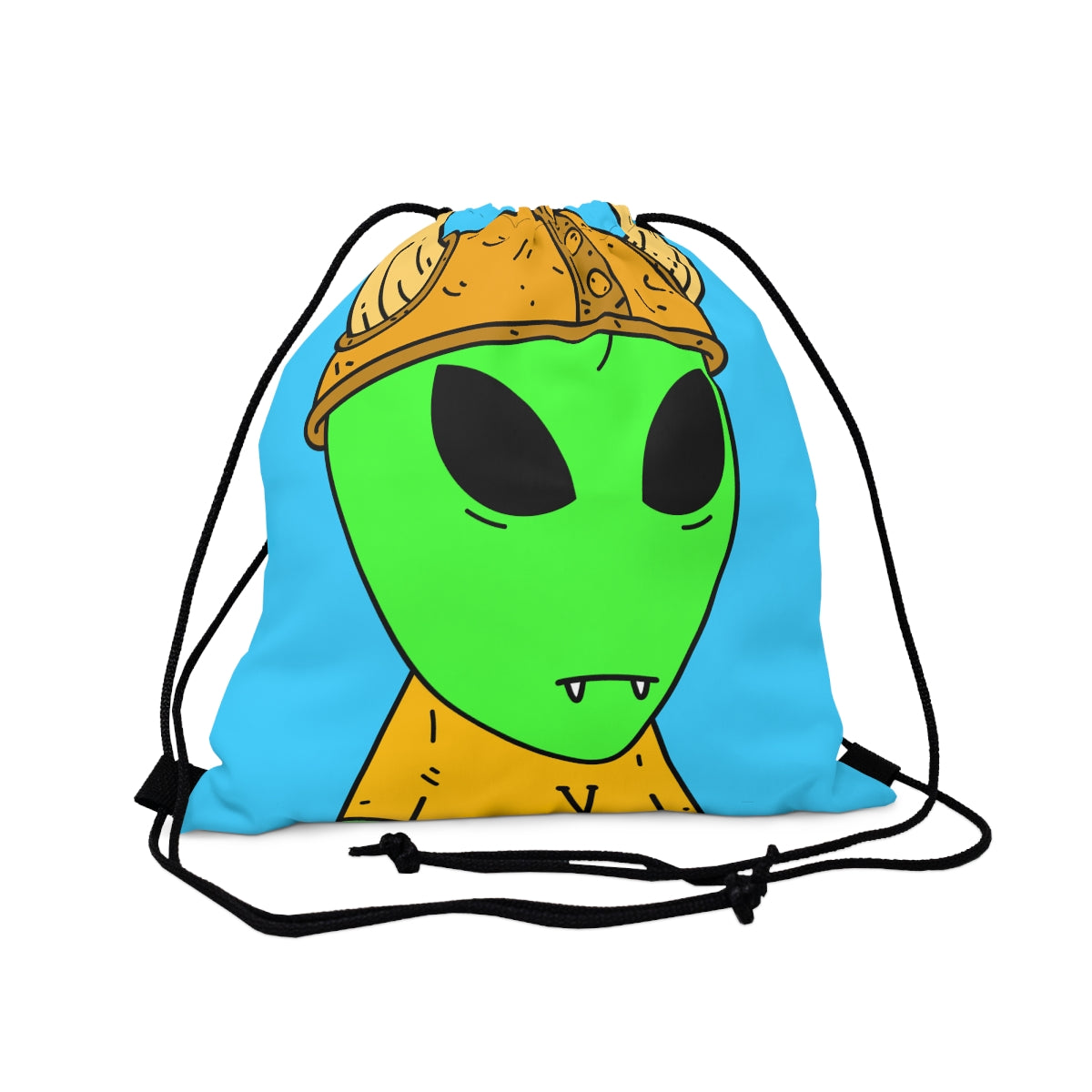 Viking Alien Visitante Ciencia ficción Personaje espacial Dibujos animados al aire libre Mochila saco