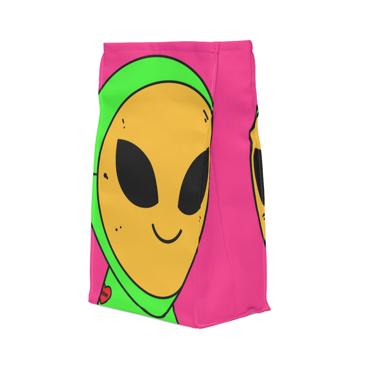 Yellow Mask Visi Alien Facemask Visitor Mom Tattoo Heart Polyester Lunch Bag