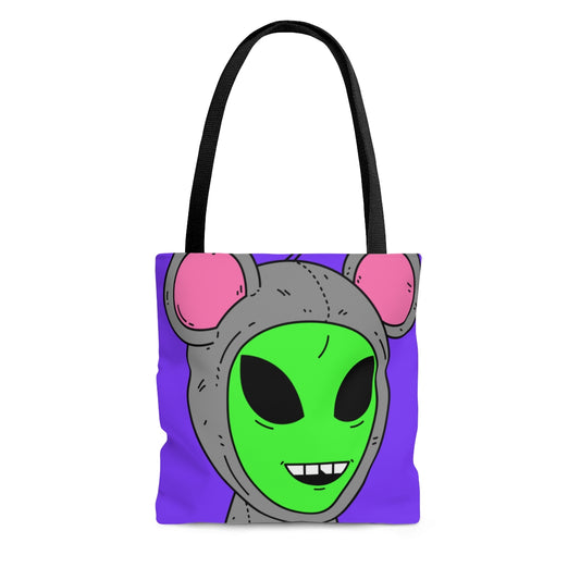 The Visitor Mouse Alien Character AOP Tote Bag