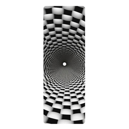 Estera de yoga de goma antideslizante 3D Vortex Illusion 24"x68" para sala de estar