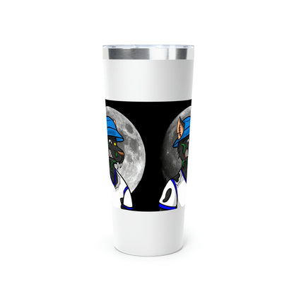 Full Moon Cyborg Werewolve Wolf Copper Vacuum Insulated Tumbler, 22oz