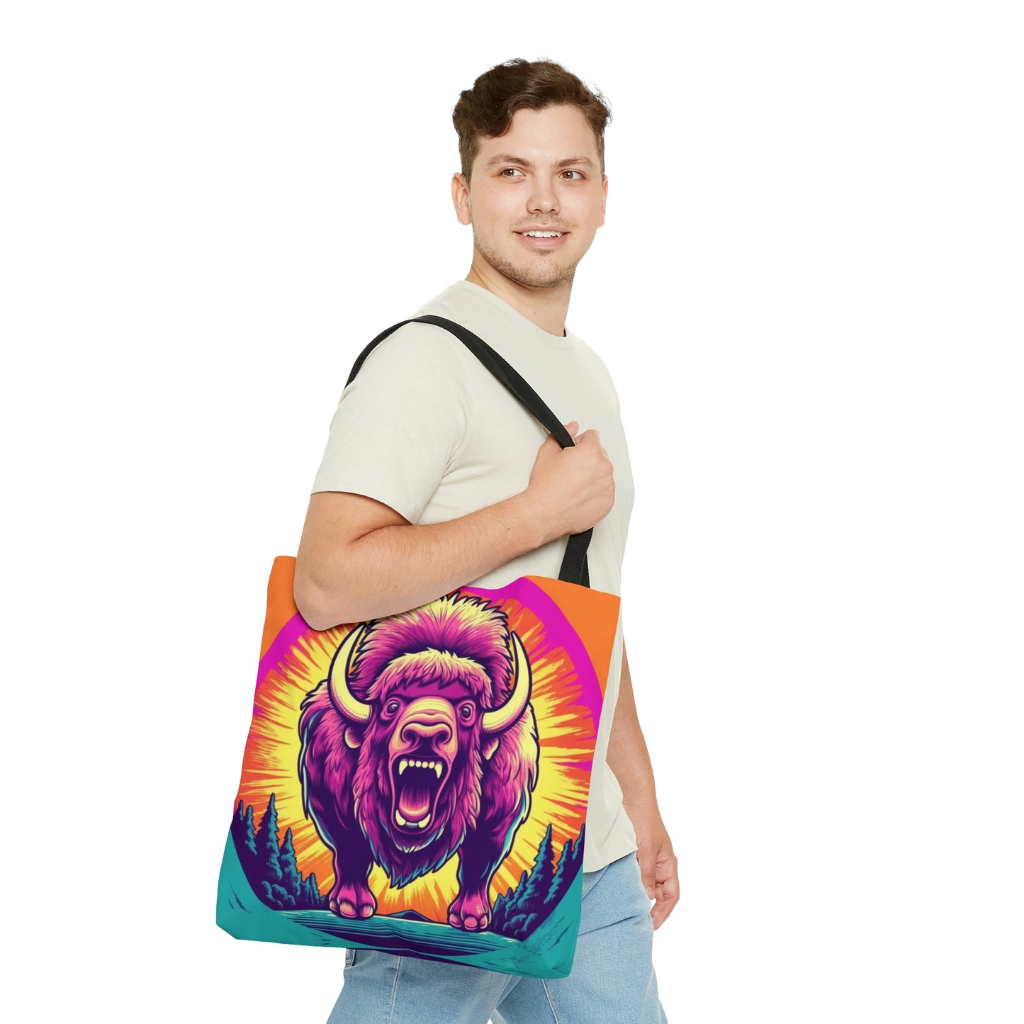 Buffalo American Bison Graphic USA Style Tote Bag (AOP)