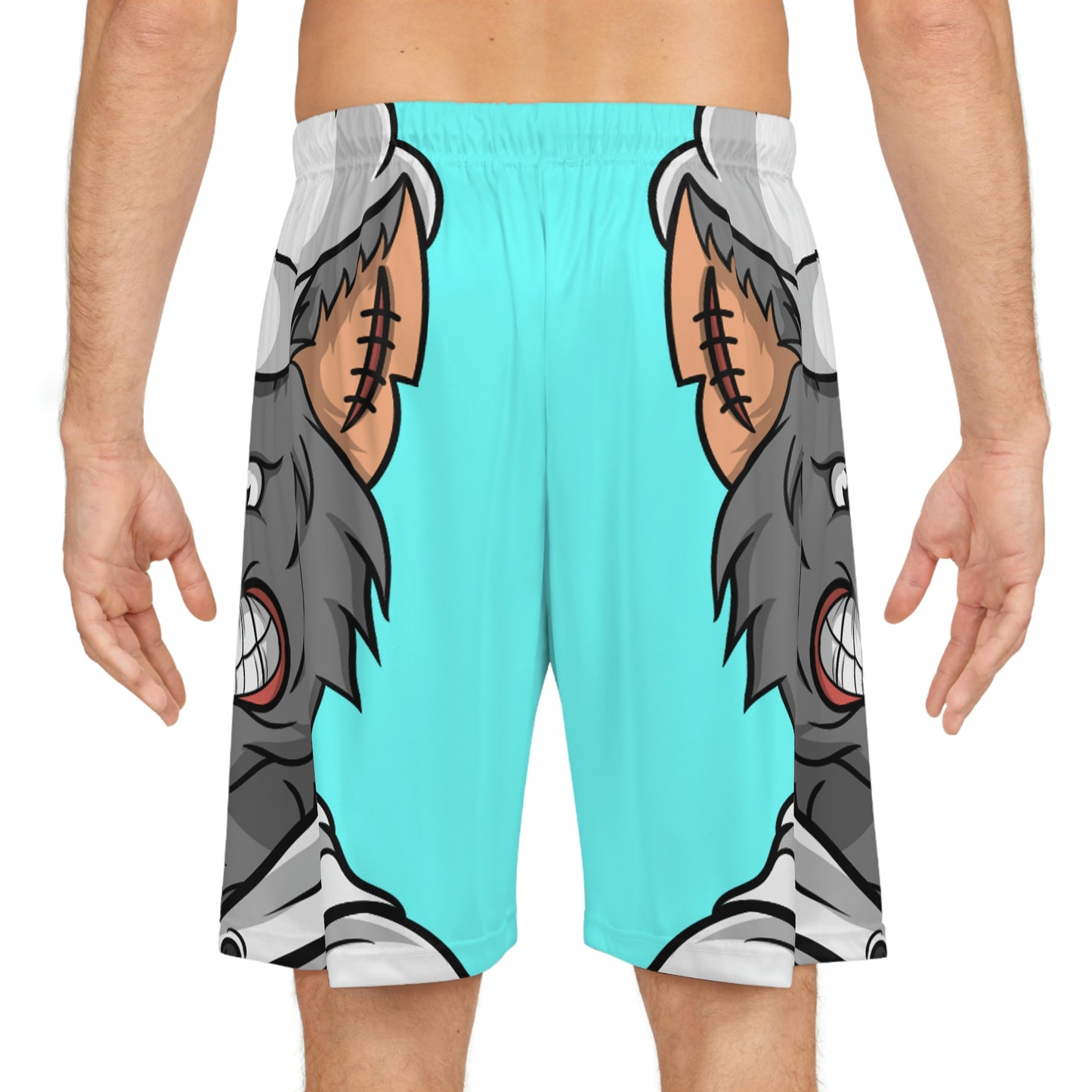 Chief Chef Cook Wolf Werewolve Cyborg Basketball Shorts