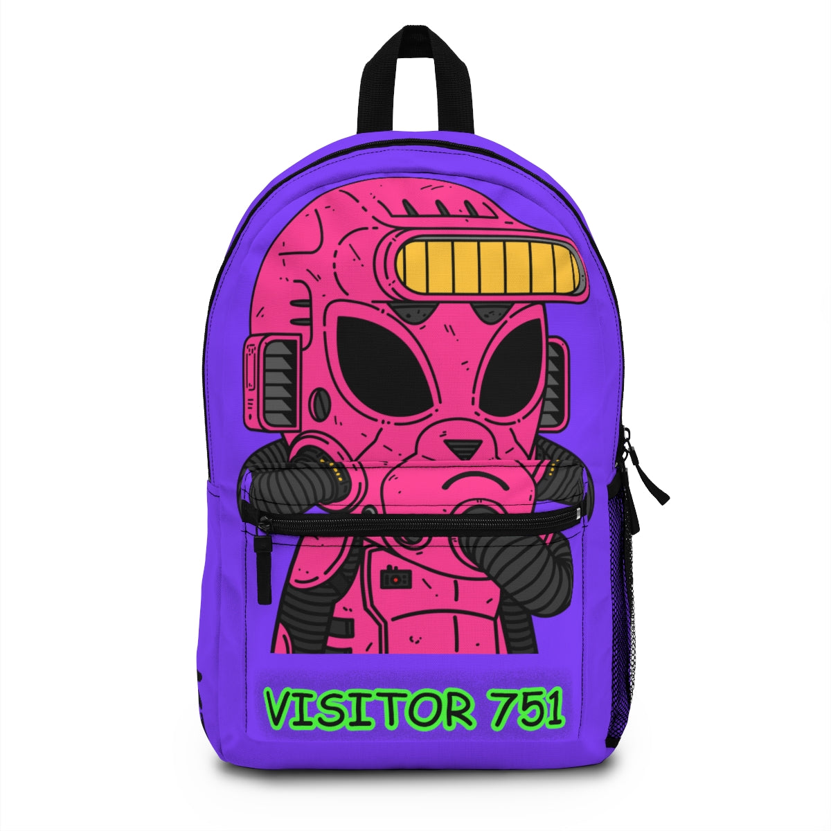 Armored Pink Future Alien Cyborg Machine Visitor Backpack