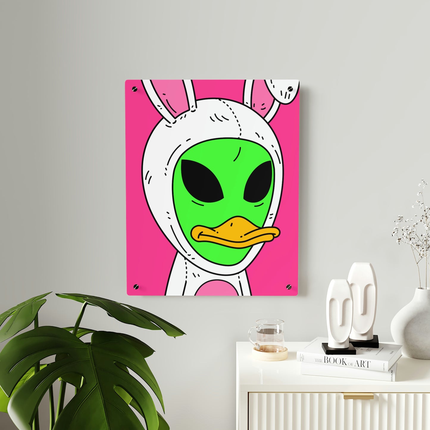 Duck Bunny Alien Acrylic Wall Art Panels