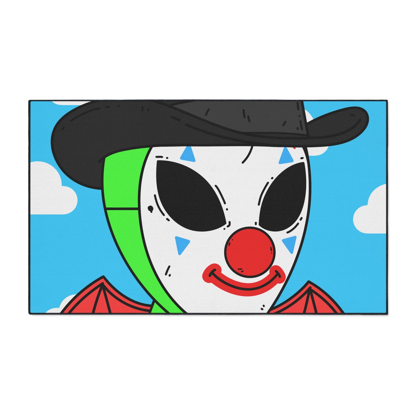 Alfombrilla resistente para suelo con personaje de anime de dibujos animados de Clown Posse