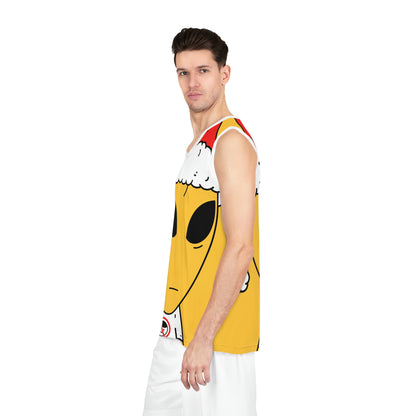 Christmas Alien Santa Basketball Jersey