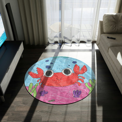 Lobster Crab Graphic Sea Lovers Round Rug