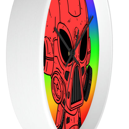 Pride Rainbow Robot Cyborg Alien Wall clock