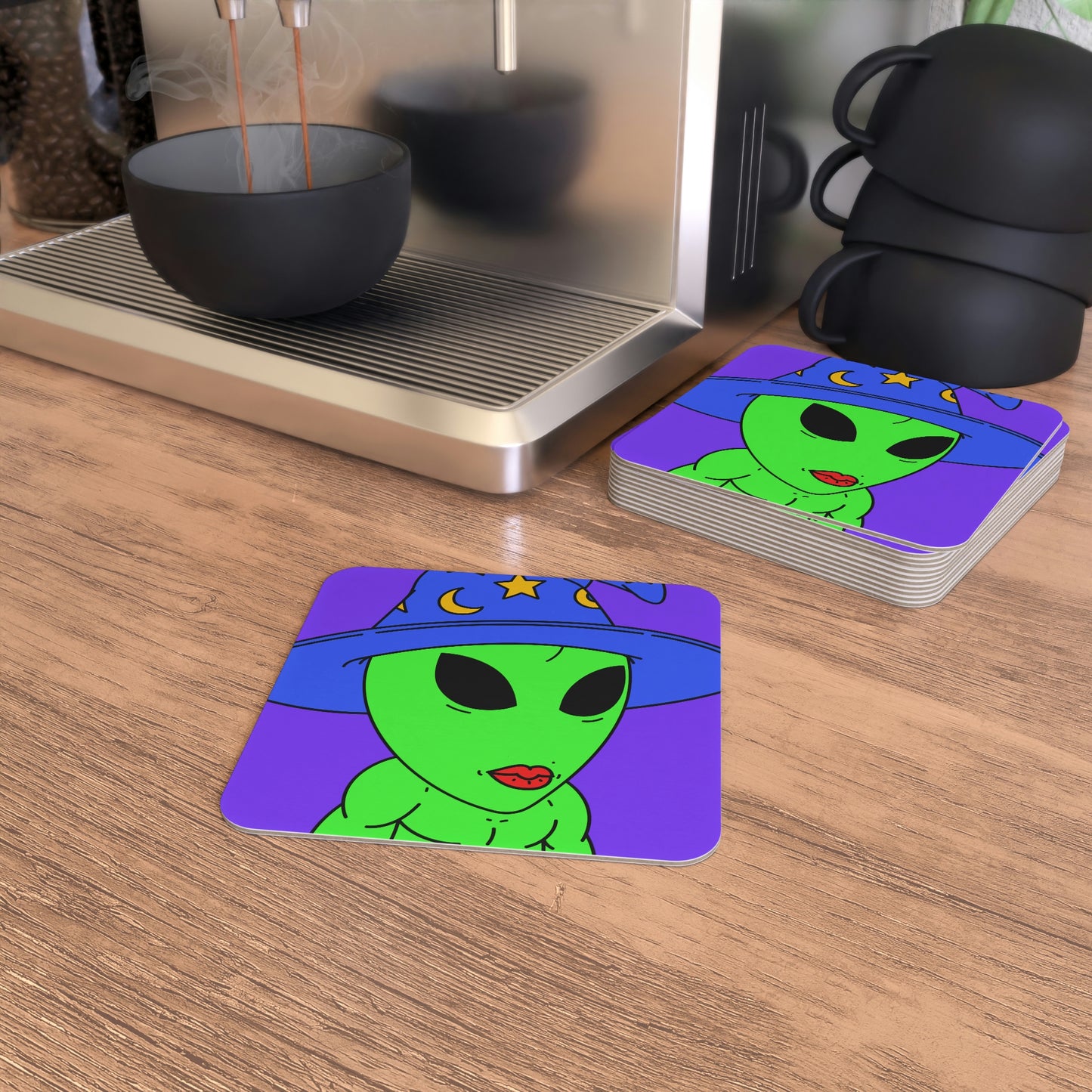 Witch Wizard Magic Alien Coasters (50, 100 pcs)