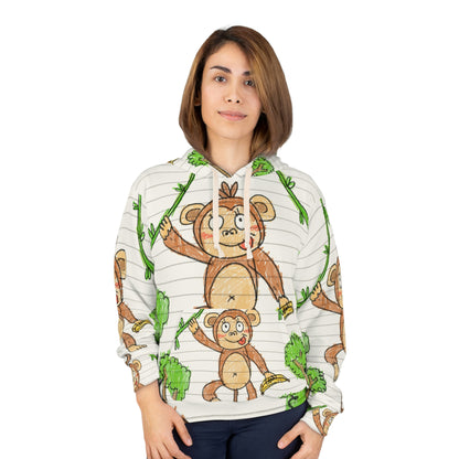 Graphic Monkey - Fun Zoo Clothing for Ape Lovers AOP Unisex Pullover Hoodie