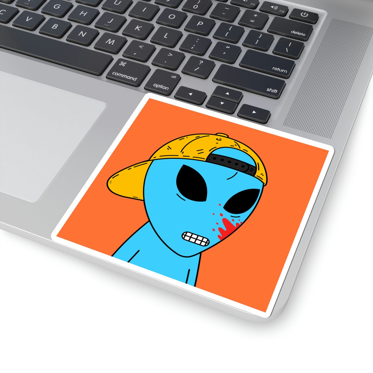 Alien Blue Blood Visitor Kiss-Cut Stickers