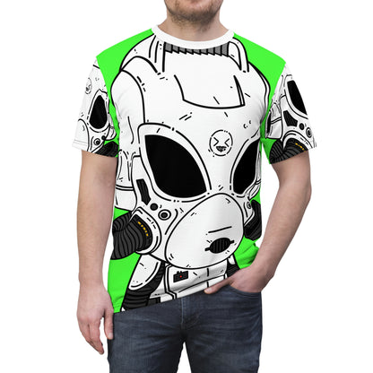 The Lol Visitor Alien Galactic Futuristic Robot Unisex AOP Cut & Sew Tee