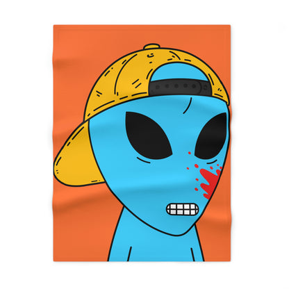 Alien Blue Blood Visitor Soft Fleece Baby Blanket