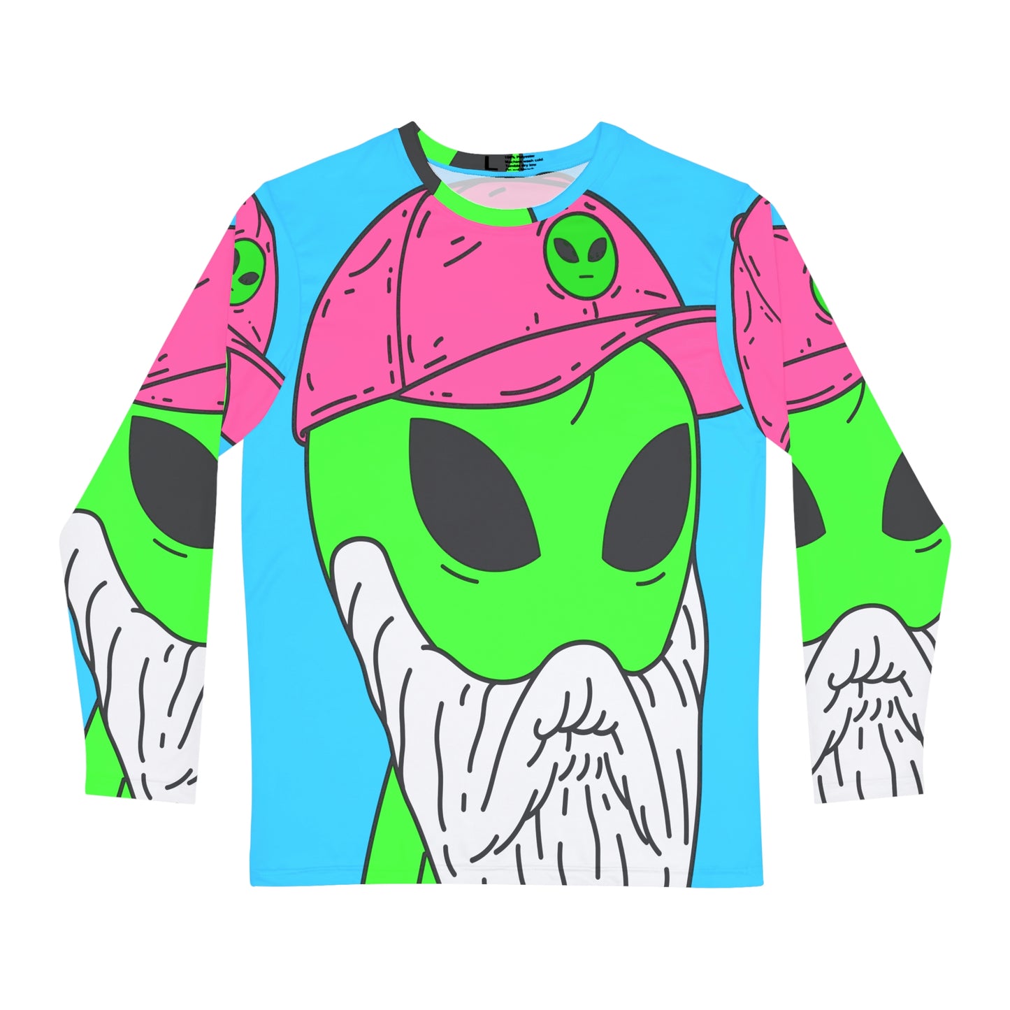 Beard Niche Alien Camisa AOP de manga larga para hombre 