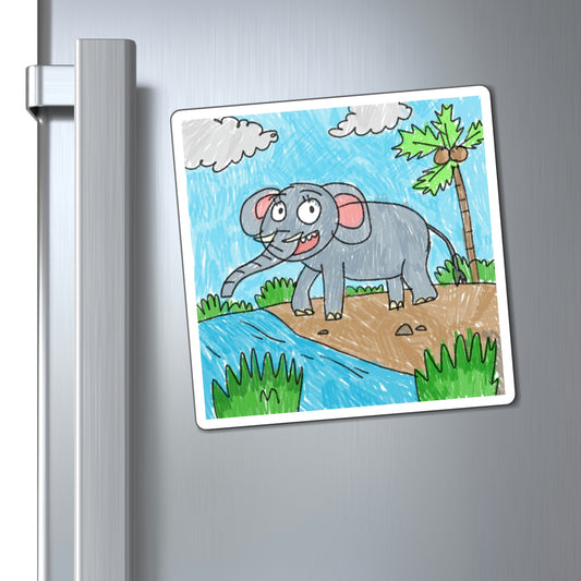 Elefante Elephant King Safari Animal Magnets