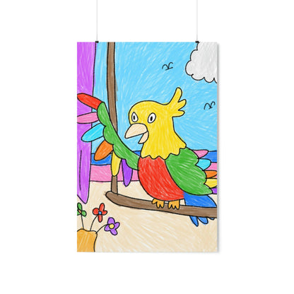 Animal Lover Parrot Perfect Gift for Parrot Owners Premium Matte Vertical Posters