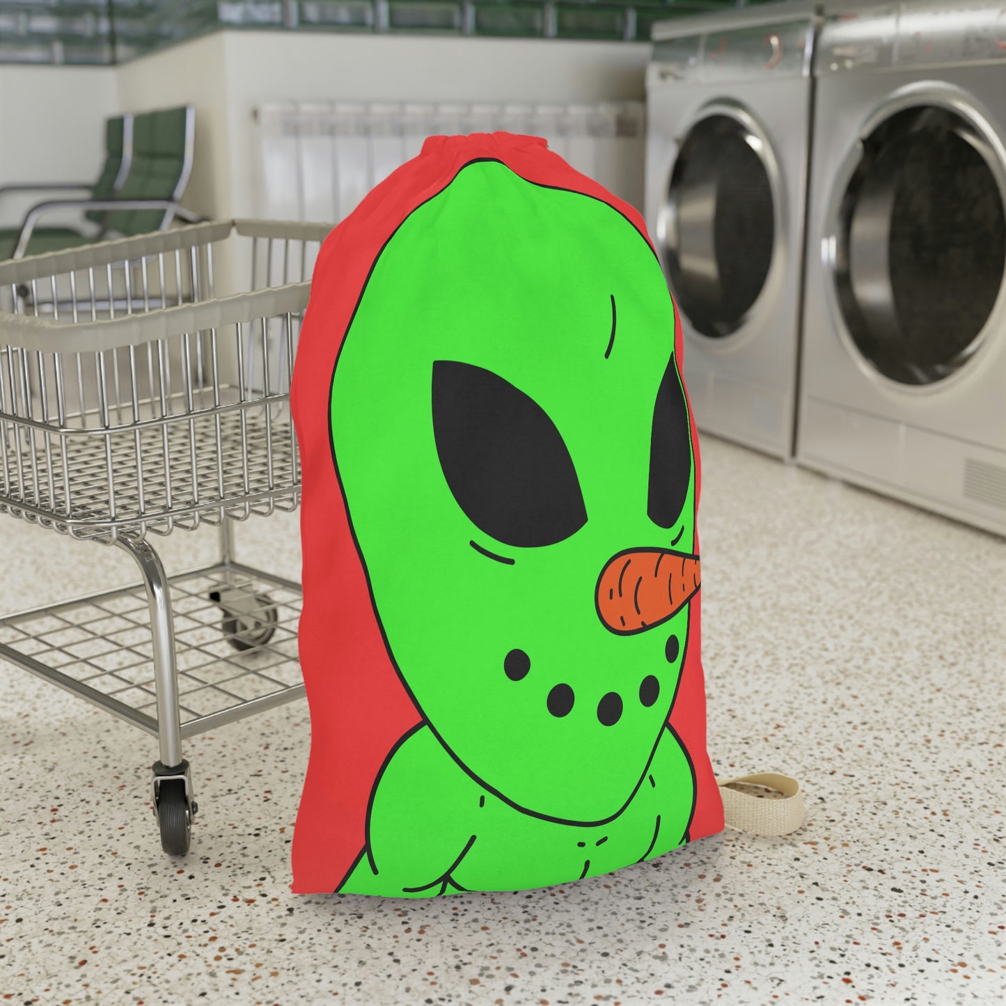 Veggie Visi Alien Vegetable Visitor Laundry Bag