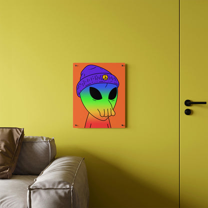 Peace Alien Pride Acrylic Wall Art Panels