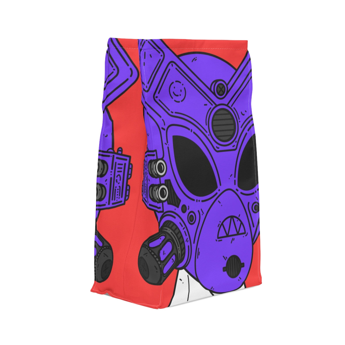 Jeff Shirt Tie Armored Purple Future Alien Cyborg Machine Visitor Polyester Lunch Bag