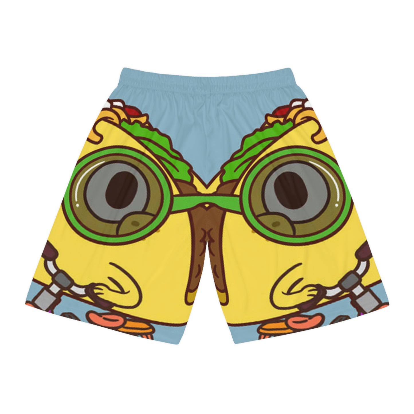 Bike Ride Scooter Taco Basketball Shorts