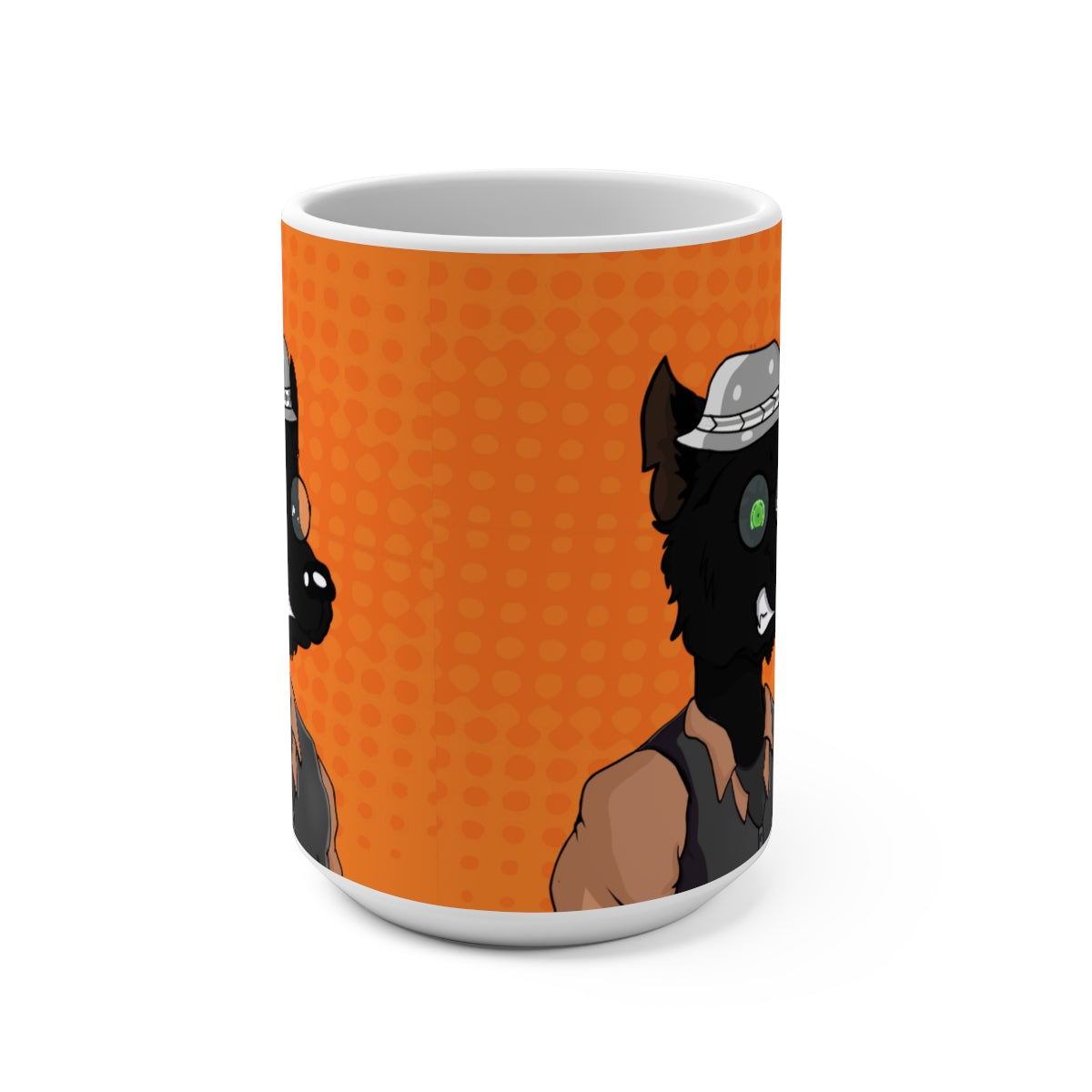 Taza de lobo detective hombre lobo de primera edición, 15 oz