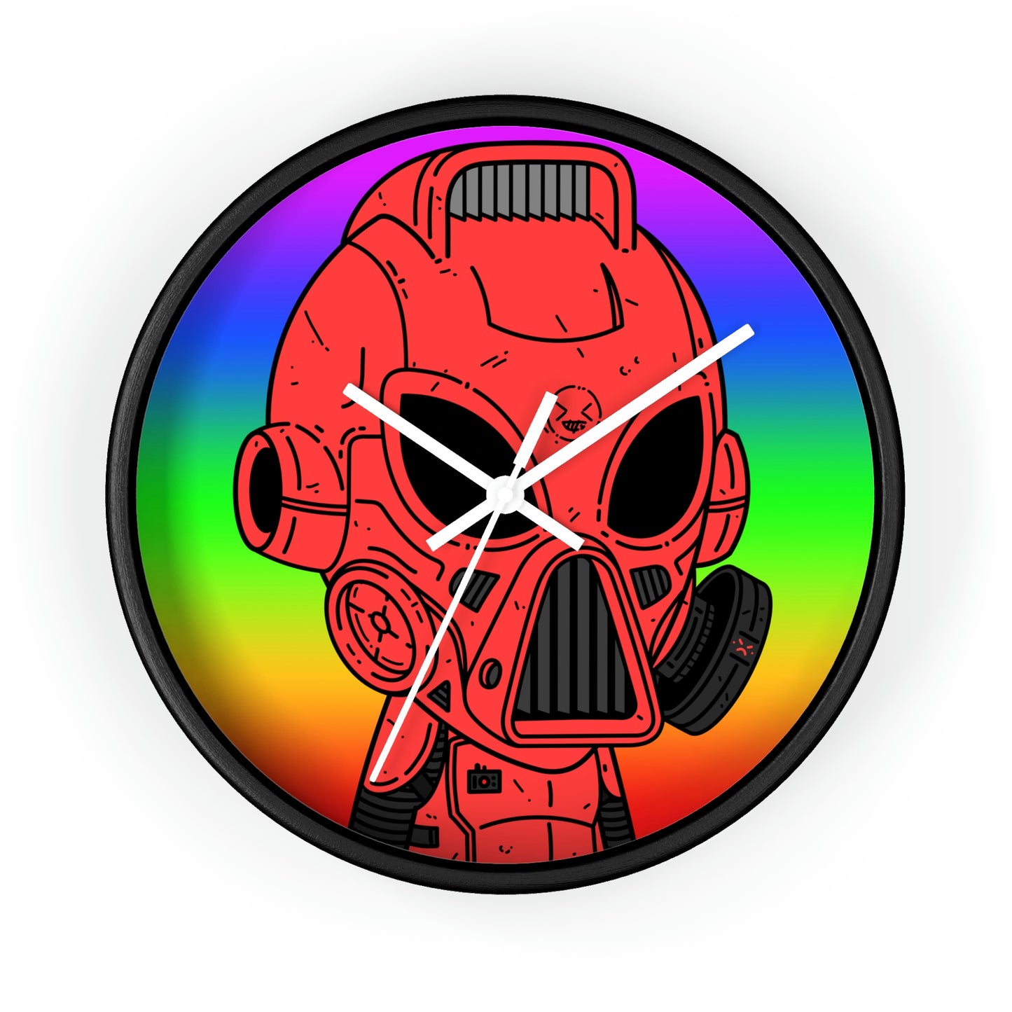 Pride Rainbow Robot Cyborg Alien Wall clock