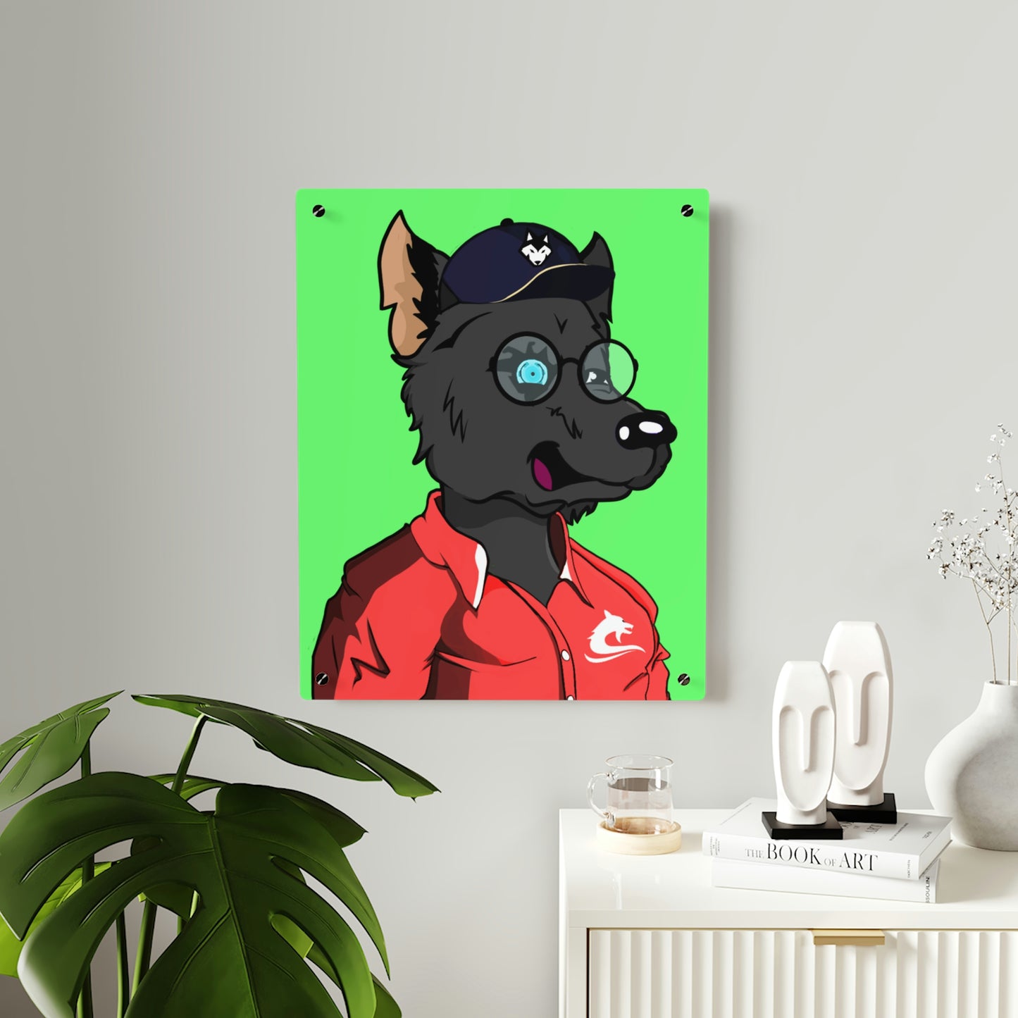 Coach Sport Athletic Wolf Acrylic Wall Art Panels