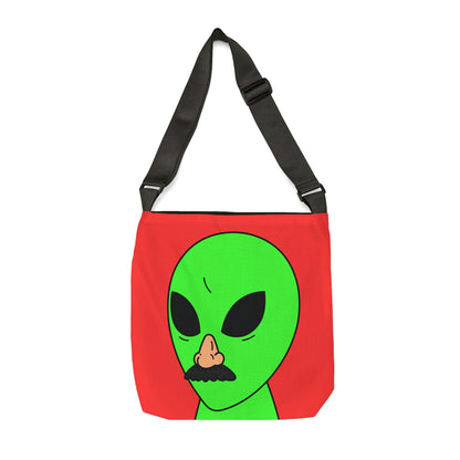 Fake Alien Human Mask Adjustable Tote Bag (AOP)