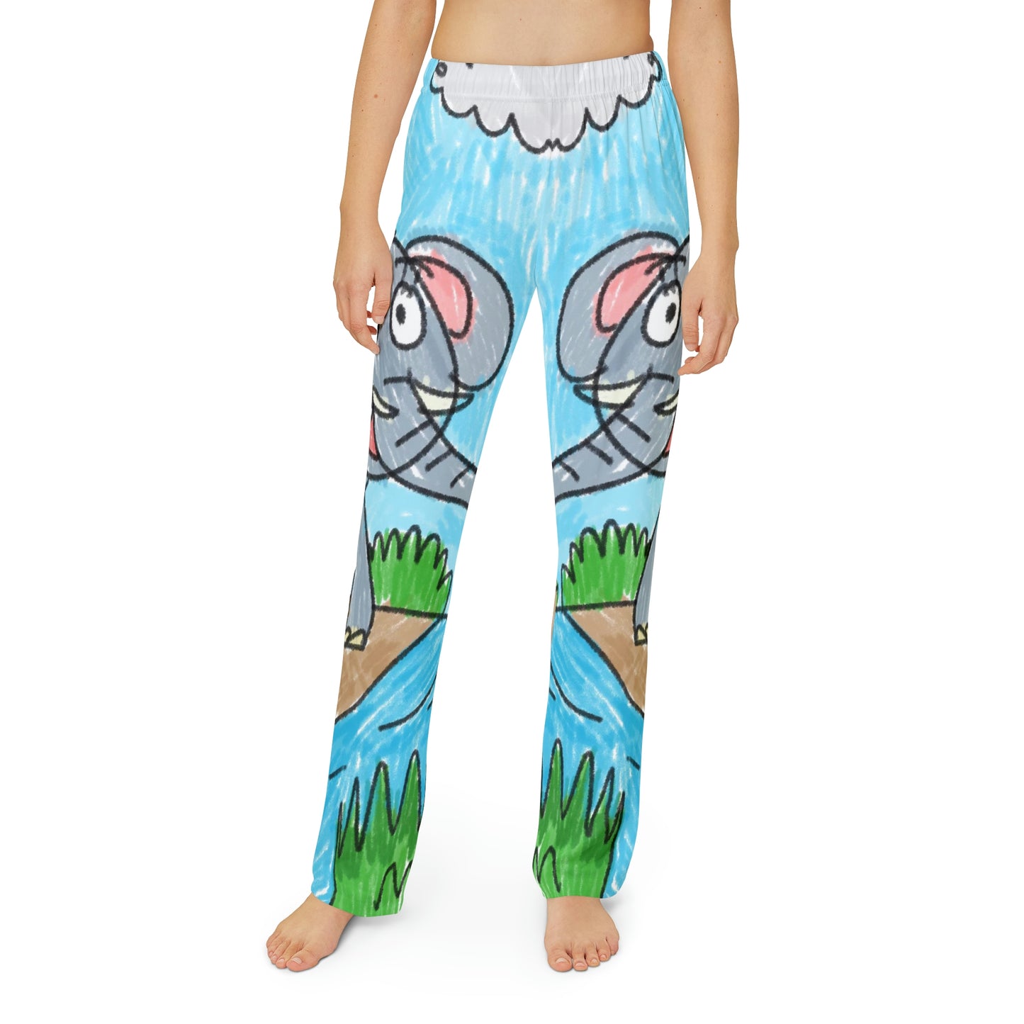 Elefante Elephant King Safari Animal Kids Pajama Pants