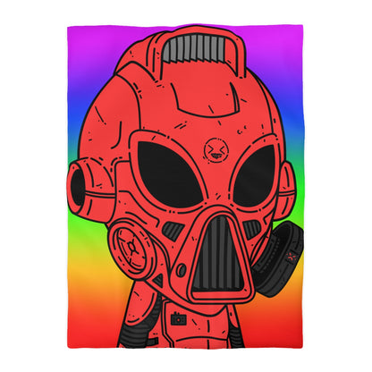 LOL Rainbow Armored Red Future Alien Cyborg Machine Visitante Funda nórdica de microfibra