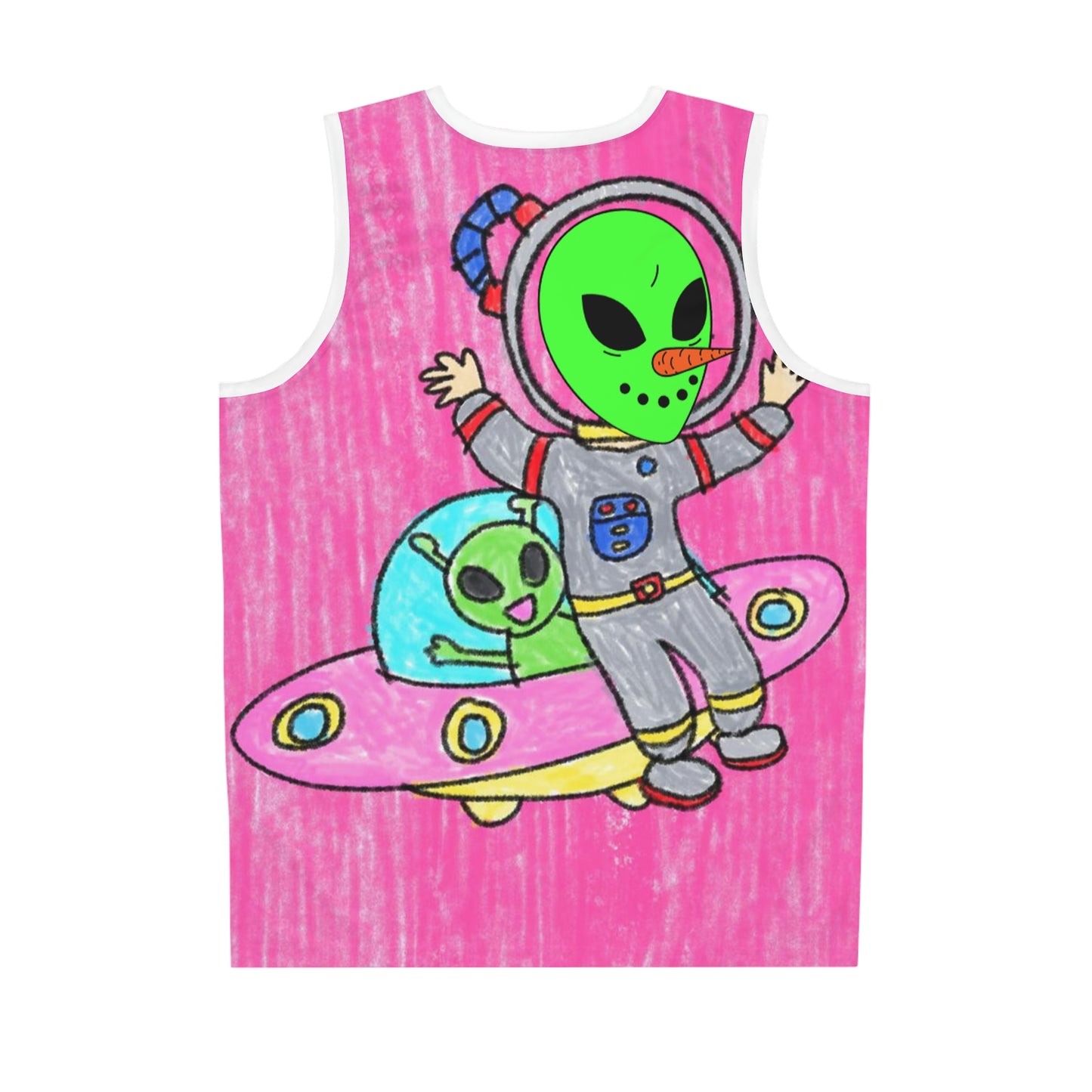 Veggie Visi Alien Vegetable Visitor UFO Basketball Jersey