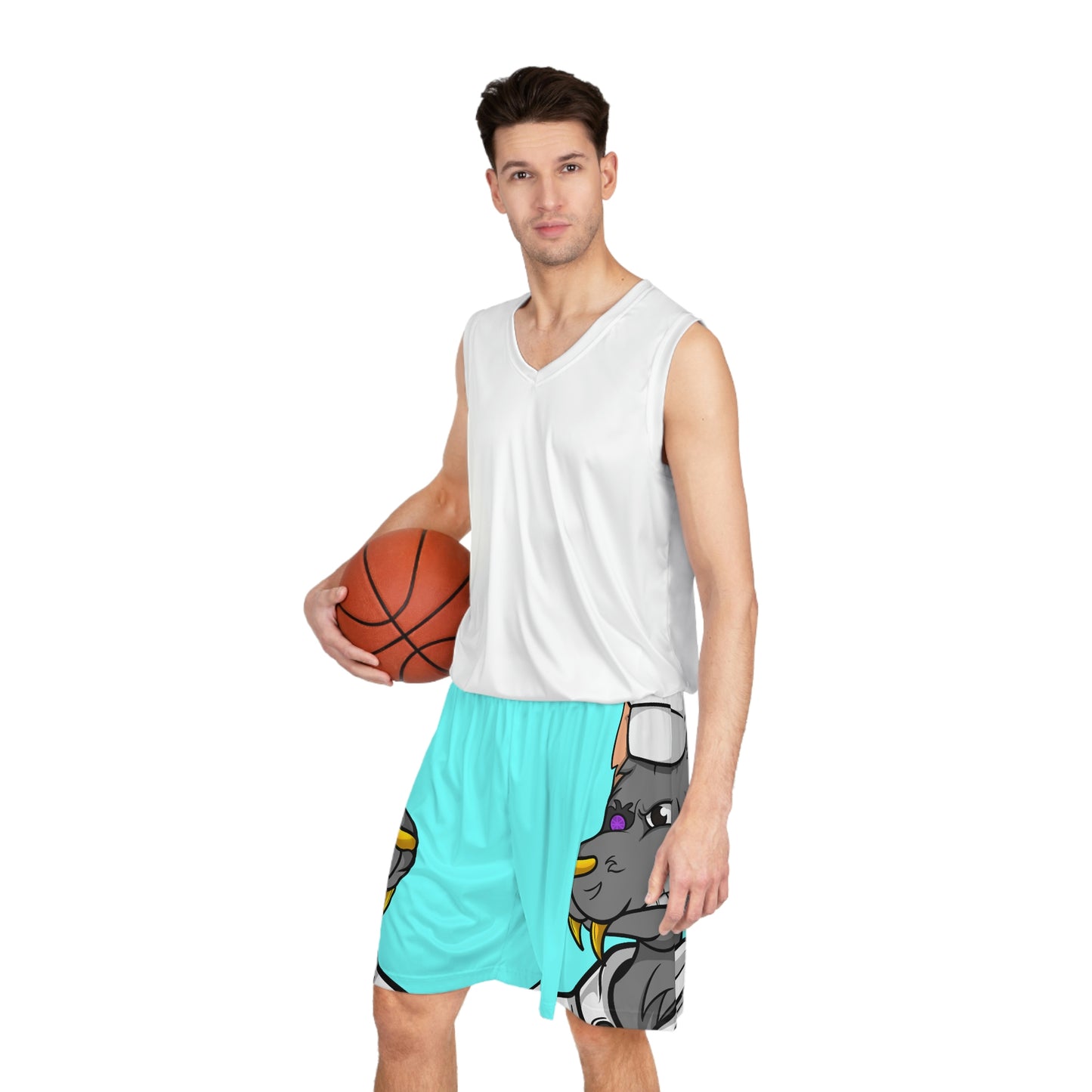 Chief Chef Cook Wolf Werewolve Cyborg Basketball Shorts