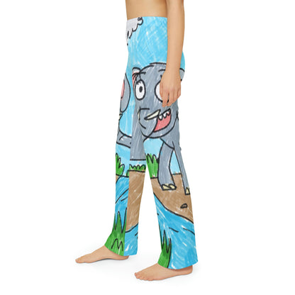 Elefante Elephant King Safari Animal Kids Pajama Pants