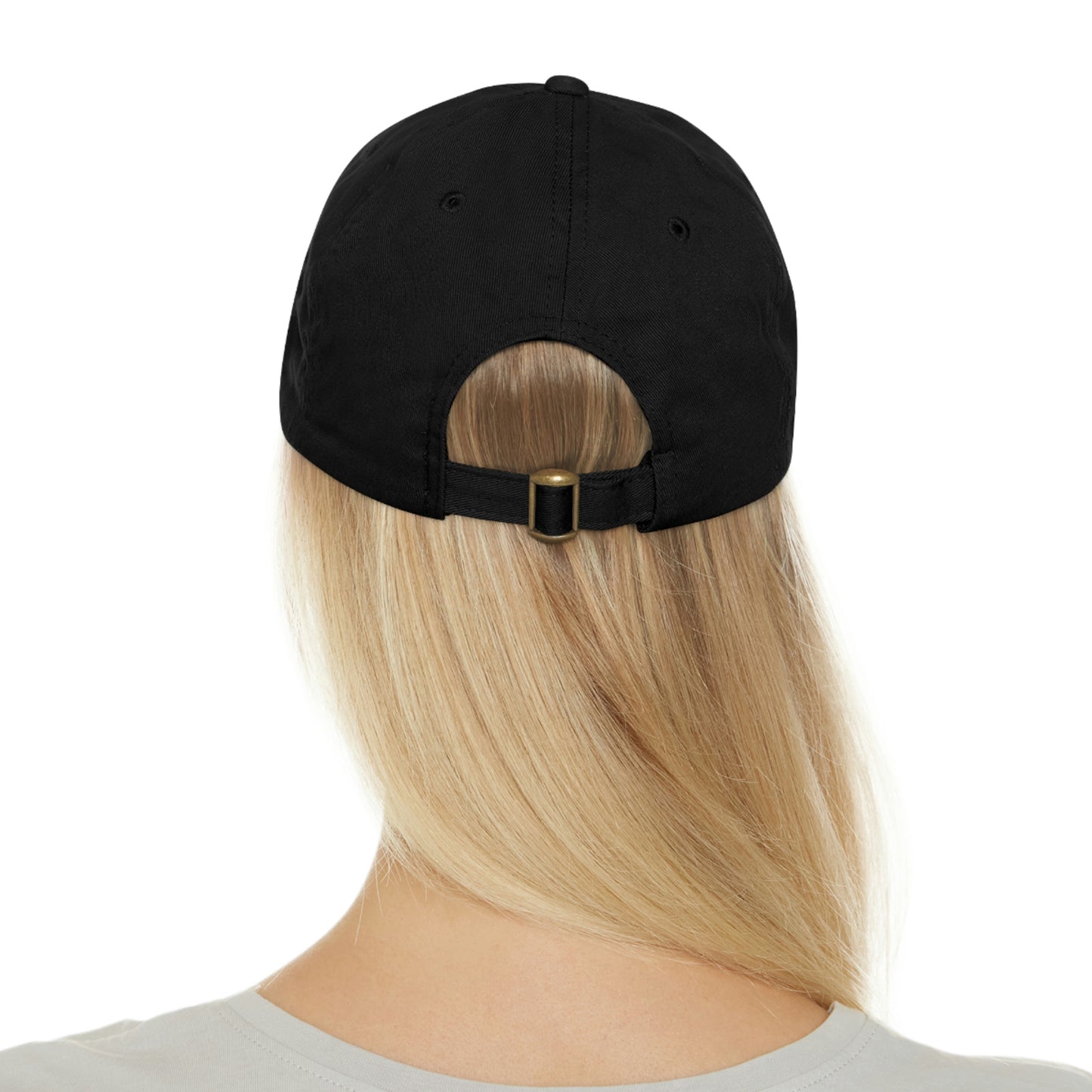 Gold Standard Wolf Dad Hat with Leather Patch (Round)