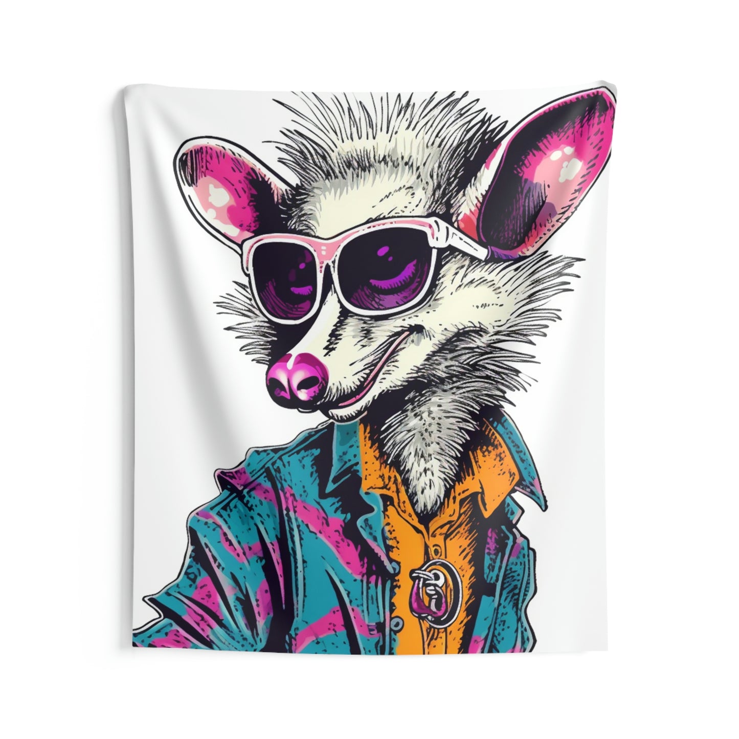 Opossum Artist Fashion Style Indoor Wall Tapestries