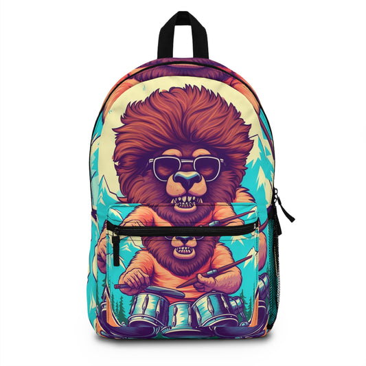 American Music Bison Buffalo Player Graphic Backpack