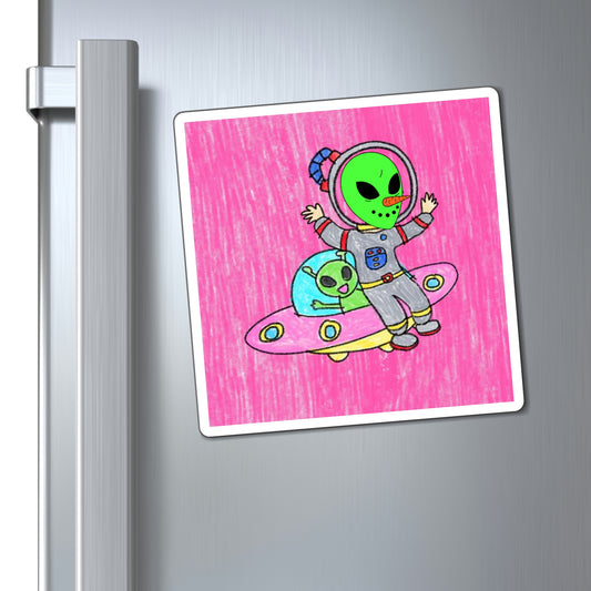 Veggie Visi Alien Vegetable Visitor UFO Magnets