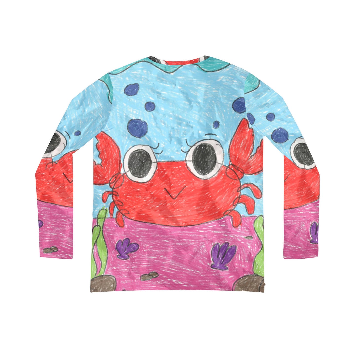 Camisa de manga larga con cuello en V para mujer Lobster Crab Graphic Sea Lovers 