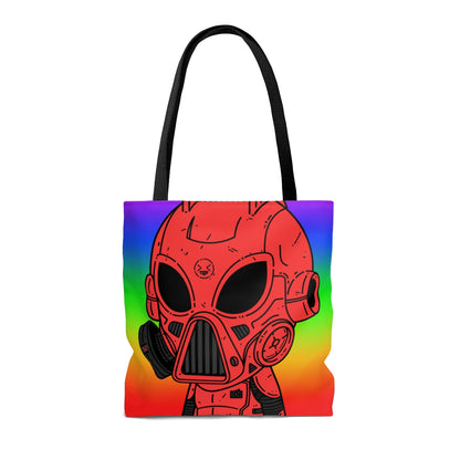 LOL Rainbow Armored Red Future Alien Cyborg Machine Visitante AOP Bolsa de tela 