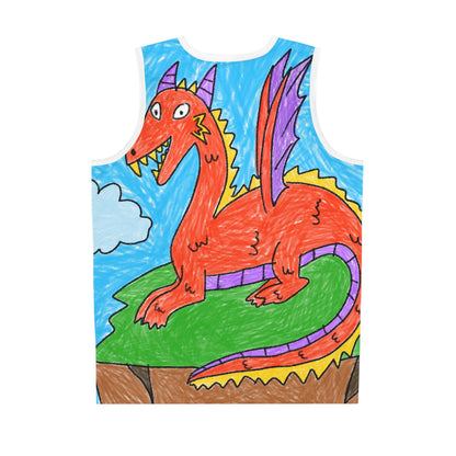 Fierce Dragon Medieval Basketball Jersey (AOP)