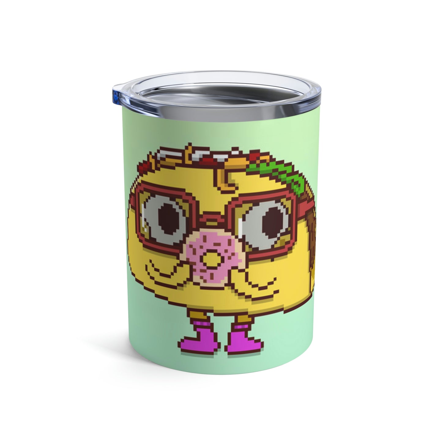 Vaso de taco de dibujos animados de donut, 10 oz